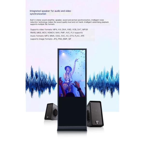 Outdoor Floor Standing Android Indoor Digital Signage 32 Inch Exhibition