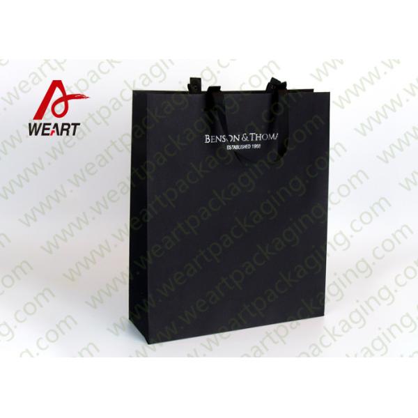 Soft Touch Film Strong Custom Printed Paper Bags No Minimum Silk Screen Printing
