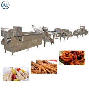 Stable Chicken Feet Processing Line , Chicken Feet Cutting Machine Easy