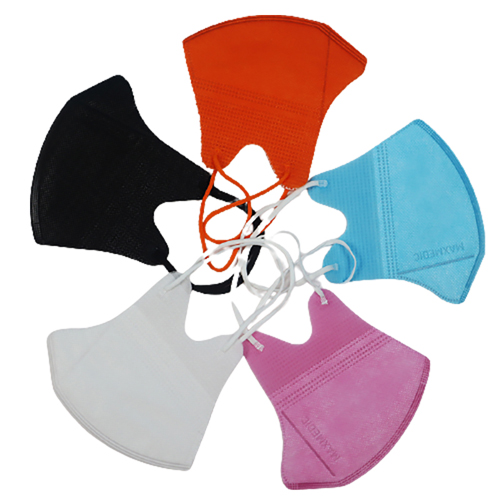 White Three Dimensional 3 Layer Disposable 3D Protective Face Mask Dust Resistant