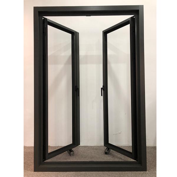 Powder Coated Aluminum Casement Window Sound Insulation Noise Reduction