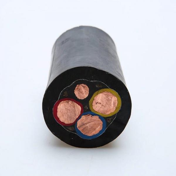 Copper Core Tough Rubber Sheathed Flexible Cable Oilproof Nontoxic