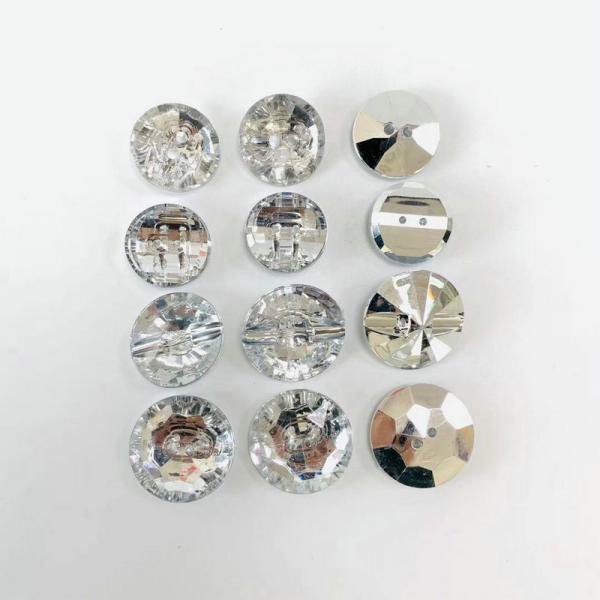 Wholesale different size Plastic transparent Cryrstal Acrylic Button For Clothing