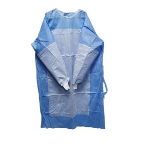 China Apron - Style Neck Design PP Disposable Isolation Gowns on sale