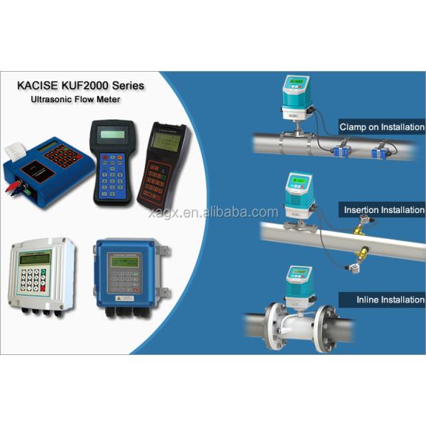KUF2000 Series High Quality and Reliability Clamp on Ultrasonic Flowmeter