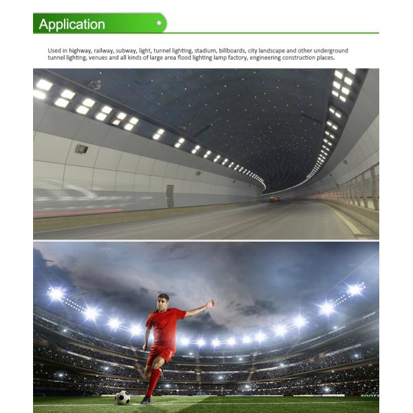 Light Weight LED Ground Flood Lights 150 Wattage 18000 Lumens 80 Ra CRI