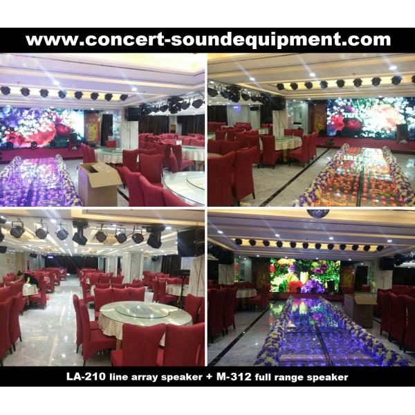 480W Line Array Sound System With 1.4"+2x10" Neodymium Drivers