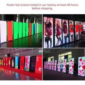 Indoor P2.5 Portable Smart Advertising Player Led Screen Poster Display For