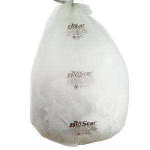 China 60 Gallon Compostable Garbage Bags , Star Sealed Bottom LDPE Garbage Bags on sale