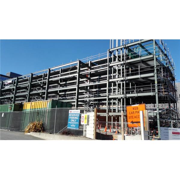 Deck Prefab Steel Frame Cabin Warehouse Workshop With Crane Q345B