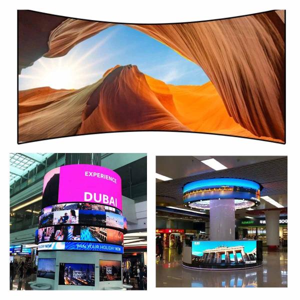 500cd/Sqm P2mm 360 Degree Led Screen display 320x160mm Ultra Thin