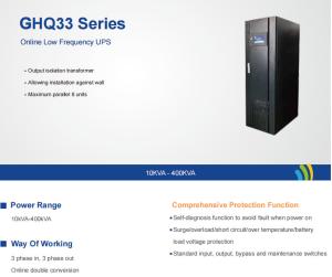 Buy cheap Low Frequency 220V Input Online UPS 3 phases product