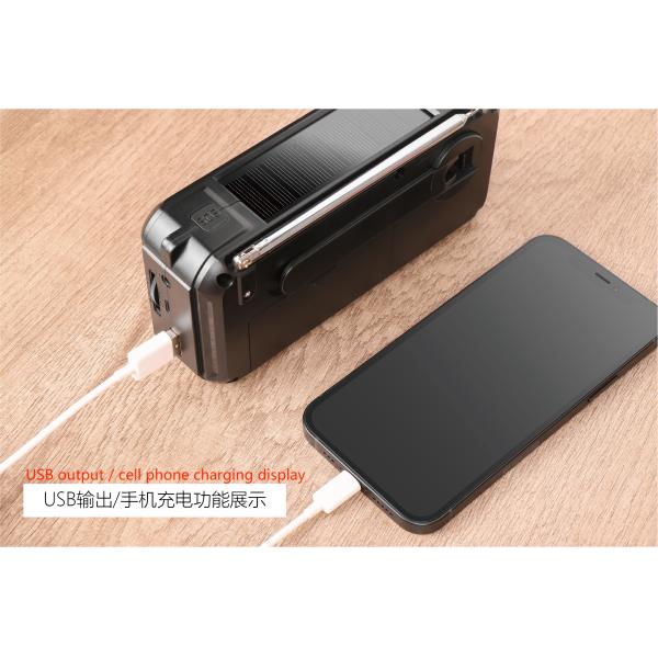 Bluetooth Rechargeable FM Radio 400g Customized LOGO Promotion With Alarm Clock