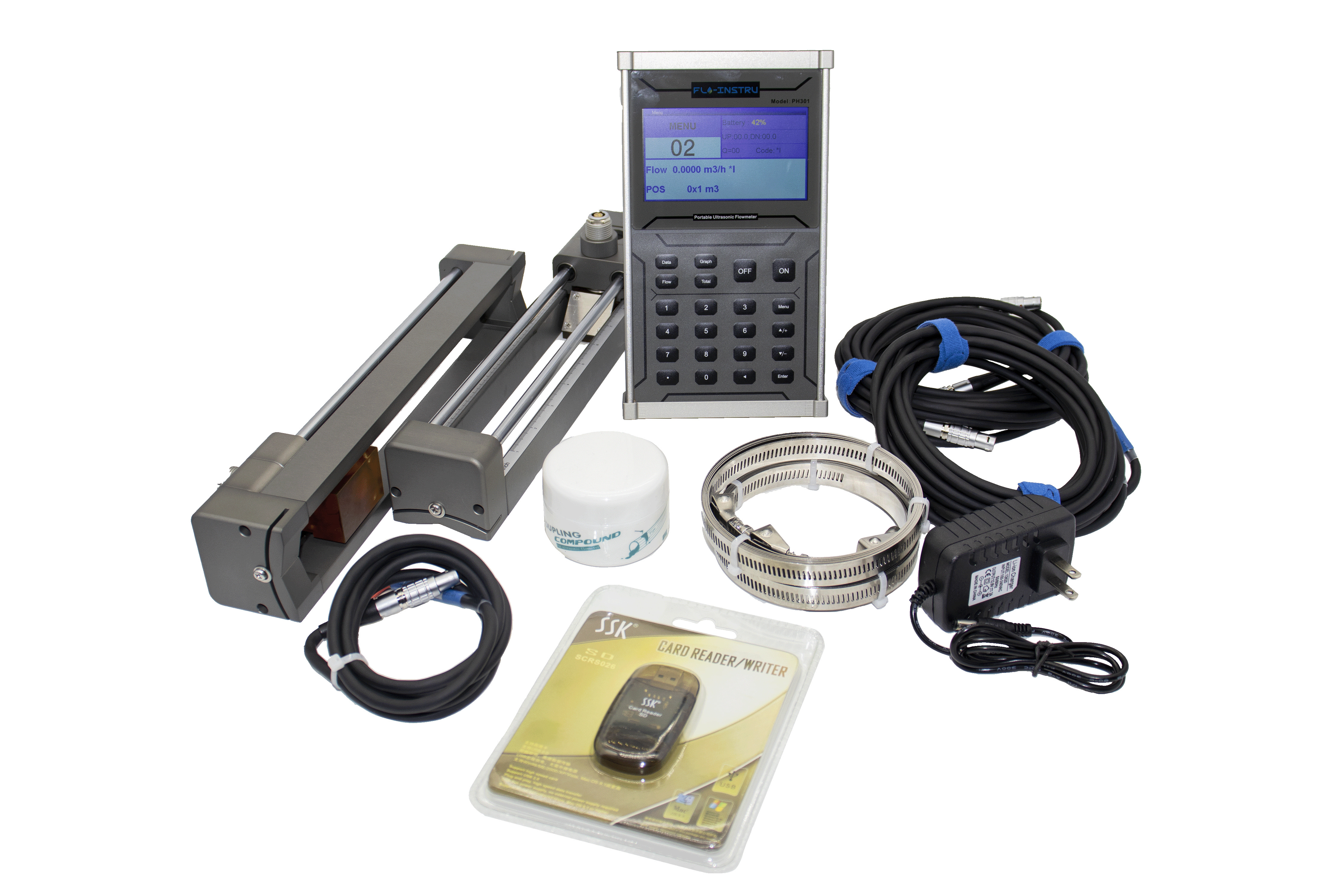 Buy cheap PH301 Handheld Ultrasonic Flow Meter For Liquid product