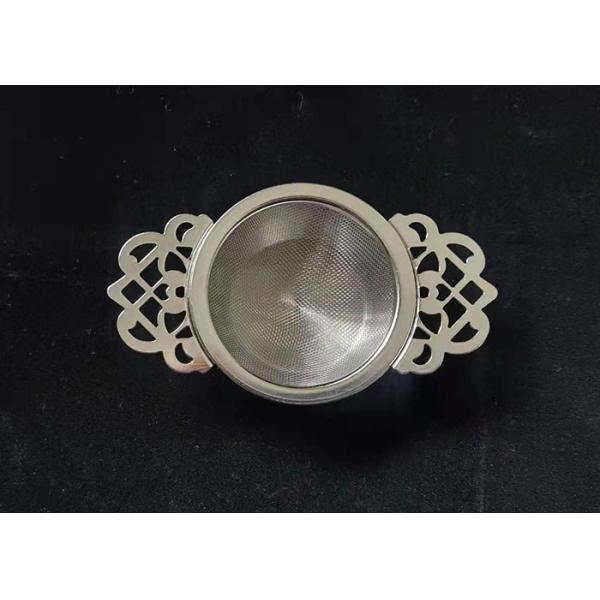 Drip Bowl Lace Extra Fine Mesh Stainless Steel Tea Strainer Double Handled