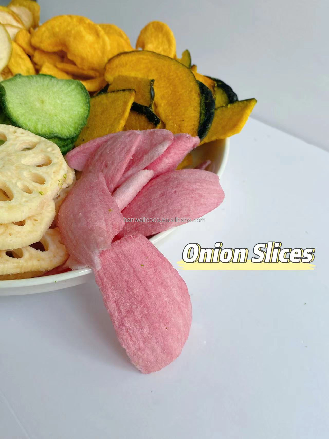 Crisp Taste Fried Onion Chips OEM Fruit Vegetable Snacks Nutritious Healthy