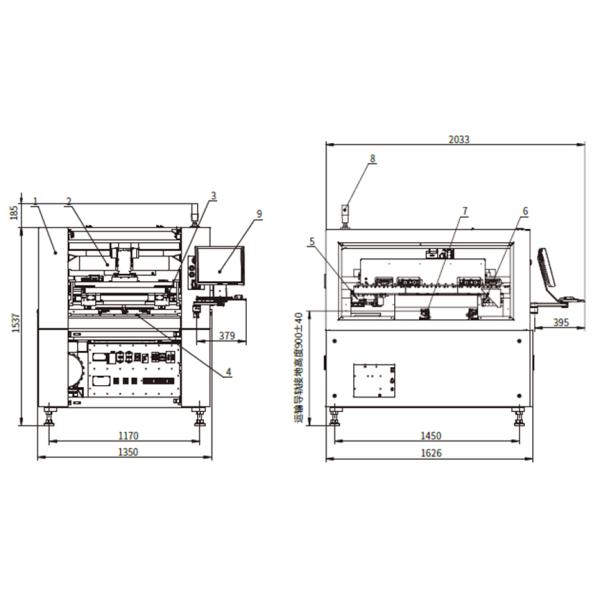 H510 Full Automatic Solder Paste Printer Mechanical Solder Screen Printer