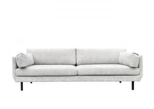 Buy cheap 3 seater fabric sofa with two arm pillows filled with premium fiber high density foam padded seats product