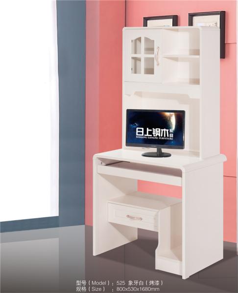 Movable Furniture MDF Computer Desk , Bedroom PC Desk Easy Assemble