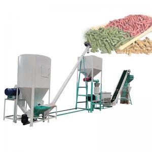 Buy cheap Goat Feed Pellet Production Line Pig Horse Feed Pellet Machine With Packing Machine product