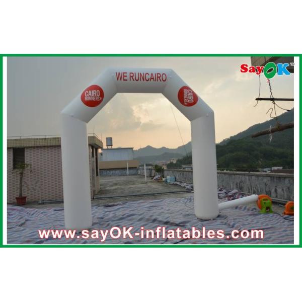 Inflatable Run Through Tunnels Outdoor Durable PVC Inflatable Arch Logo Printing 4m X 4m Customized