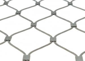 Buy cheap Flexible Inox Stainless Steel Wire Rope Mesh Knotted Ferruled product