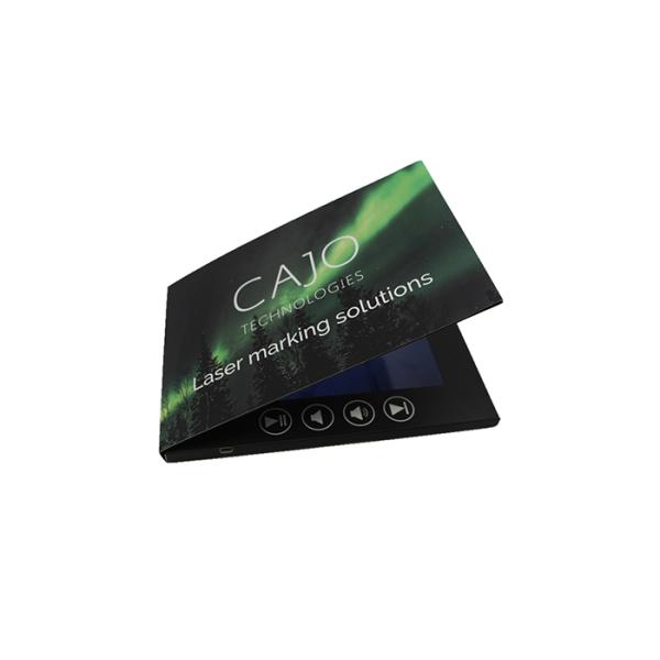 Silver Stamping LCD Screen Greeting Card Built In 128M/256MB Memory