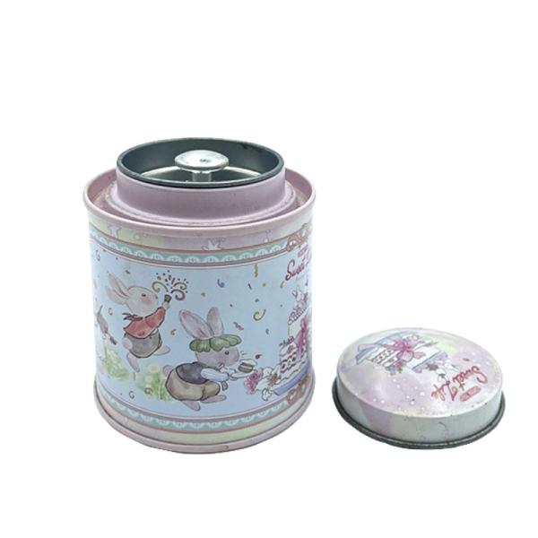Hot Sale Factory Price High Quality Round Shape Tea Tin Can Metal Gift Box Tea Tin Packaging Tea Tin Box with Embossing