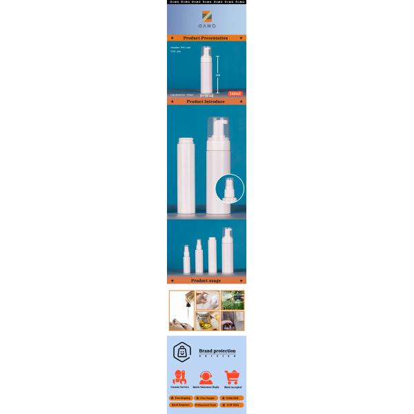 240ML Plastic Lotion Bottles with Pumps,Leak Proof, Empty White Refillable, BPA Free for Shampoo Body
