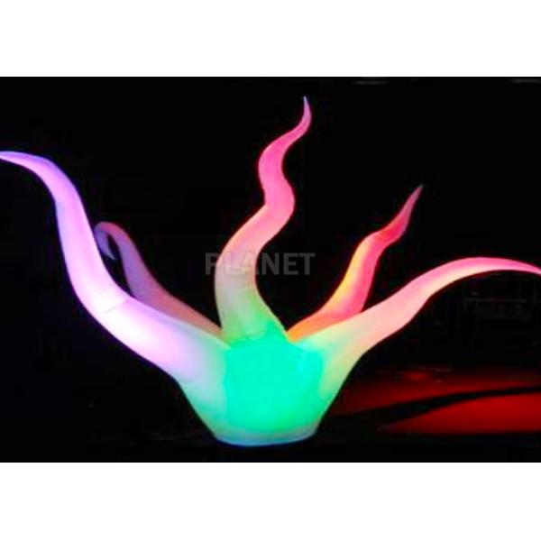 Color Changing Inflatable Tree Durable 210 D Oxford Cloth For Event Decoration