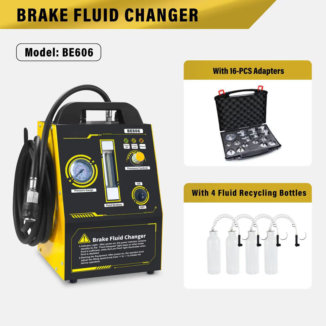 One-click brake fluid changer adjustable pressure universal for all vehicles