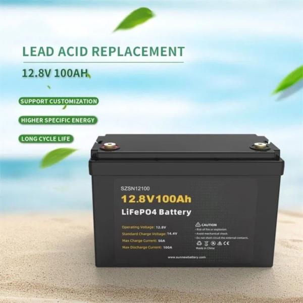 OEM ODM 12 Volt Deep Cycle Rechargeable Battery 100AH LiFePO4 Battery