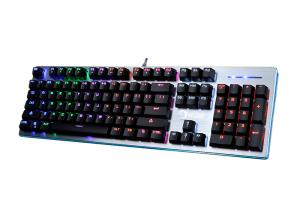 Professional Black White Mechanical Gaming Keyboard With Backlight Beautiful Design