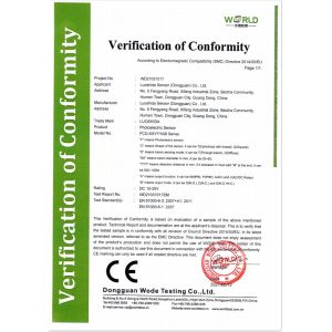 Luo Shida Sensor (Dongguan) Co., Ltd. Certifications