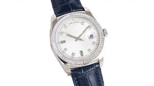 China Classic Mens Mechanical Wrist Watch Automatic Movement With White Dial on sale