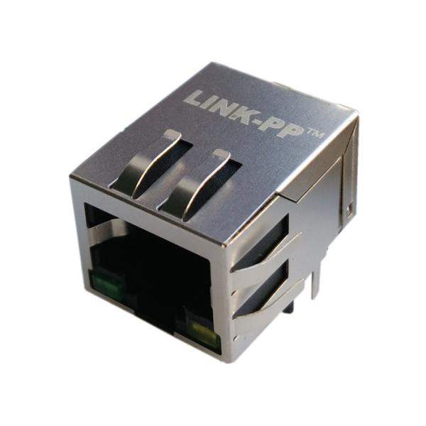 Quality ARJC02-111006E Rj45 With Magnetics Transformer Tap Down W/ LED 10/100B for sale