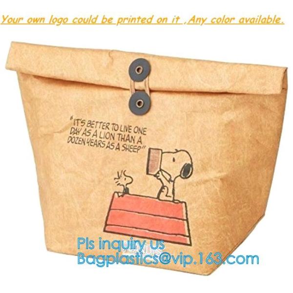 Eco-friendly Tear-resistant Dupont Paper Handbag Durable Tyvek Shopping Waterproof Tote Bag with Zipper bagease package