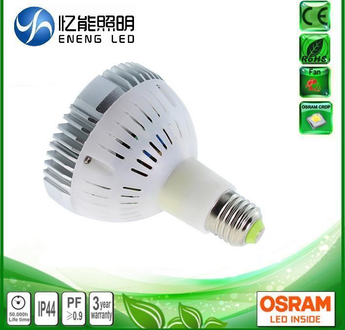 AC220V AC110V dimmable 40W E27 led par30 light led par30 lamp with OSRAM 3030 leds Replace 70W metal halide