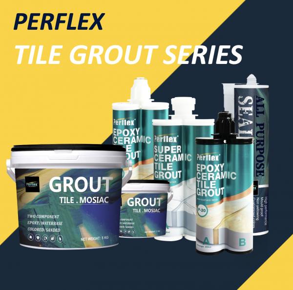 Quality Perflex Stain Resistant Tile Grout Series Cartridge Epoxy Grout, Cartridge Polypro Grout, Epoxy Mosaic Mortar Grout for sale