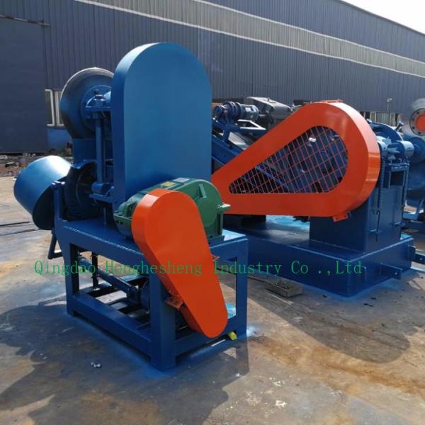 Both Sides Automatic Tyre Cutting Machine For 3 Pieces Waste Tyre Recycling Plant