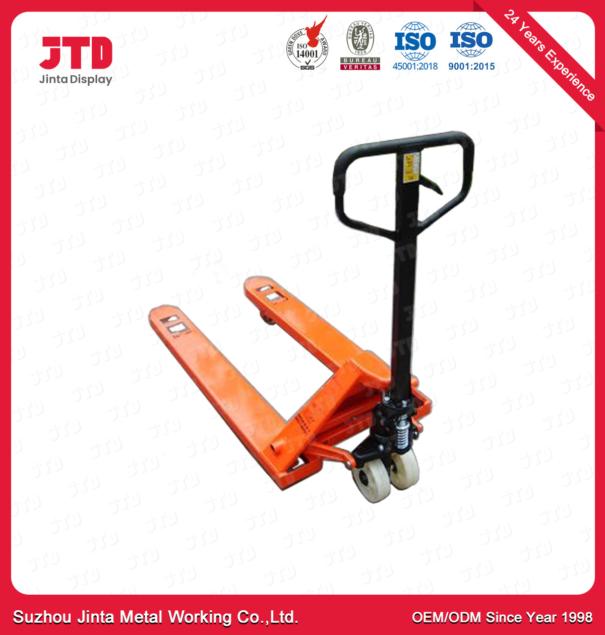 China Manual Forklift Hydraulic Hand Pallet Truck 85mm Height on sale