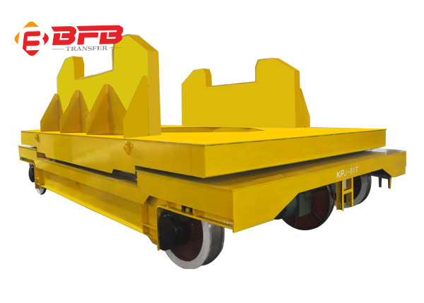 12T Railway Motorized Transfer Trolley Flat Cargo Carriage