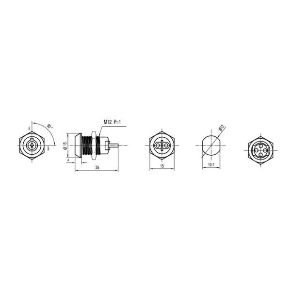OFF ON Small Switch Locks tubular key switch locks