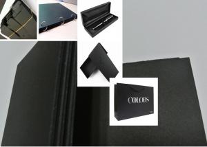Wood Pulp Black Paper Board 110 - 450gsm Smooth Face Black Chipboard MSDS