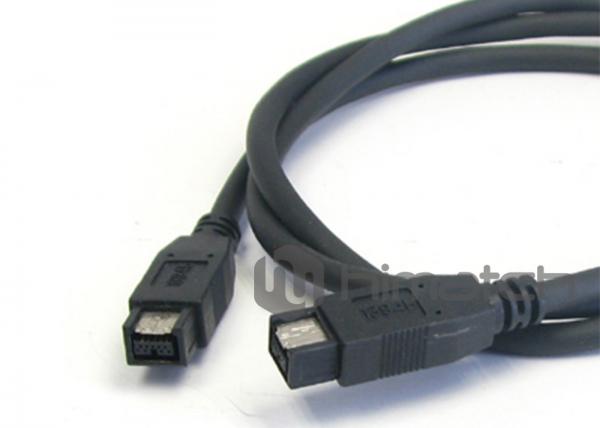 Quality IEEE 1394B Male to Male Firewire 800 Cable / Custom Cable Assemblies For Camera Connection for sale