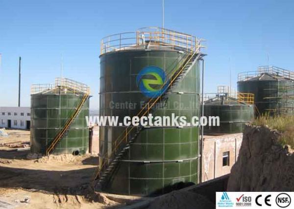 Superior Corrosion Resistance Glass Lined Stainless Steel Water Storage Tanks , Long Service Life