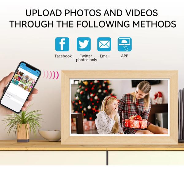 21.5Inch RK3588 Wooden Frame Android 13 Tablet POE NFC Wall Mounted Tablet PC for Advertising Use