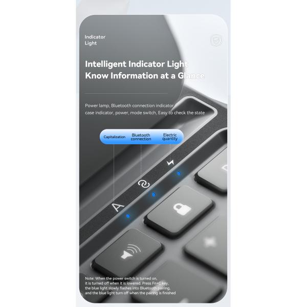 ESSAGER Bluetooth Wireless Magnetic Tablet Keyboard Case For Ipad 10 ES-JP03