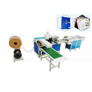Double Loop Spiral Wire Binding Machine , Book Binding Punching Machine