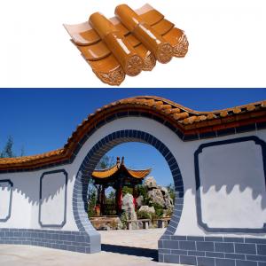 China Gazebo Glazed Concrete Roof Tiles Chinese Temple Graphic Design Garden House on sale